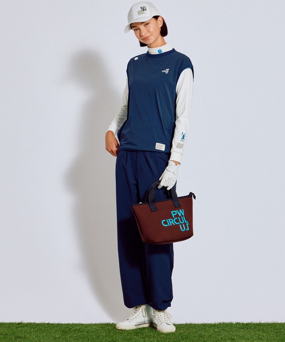 PW CIRCULUS 【ストレッチ素材】【WOMEN】セミワイド イージーパンツ ゴルフウェア レディース 