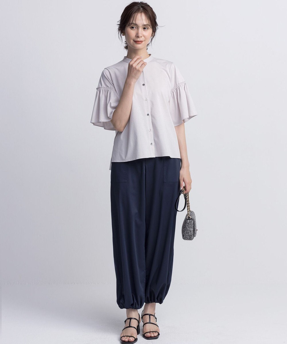 組曲 L ポリエステルレーヨンツイル パンツ 