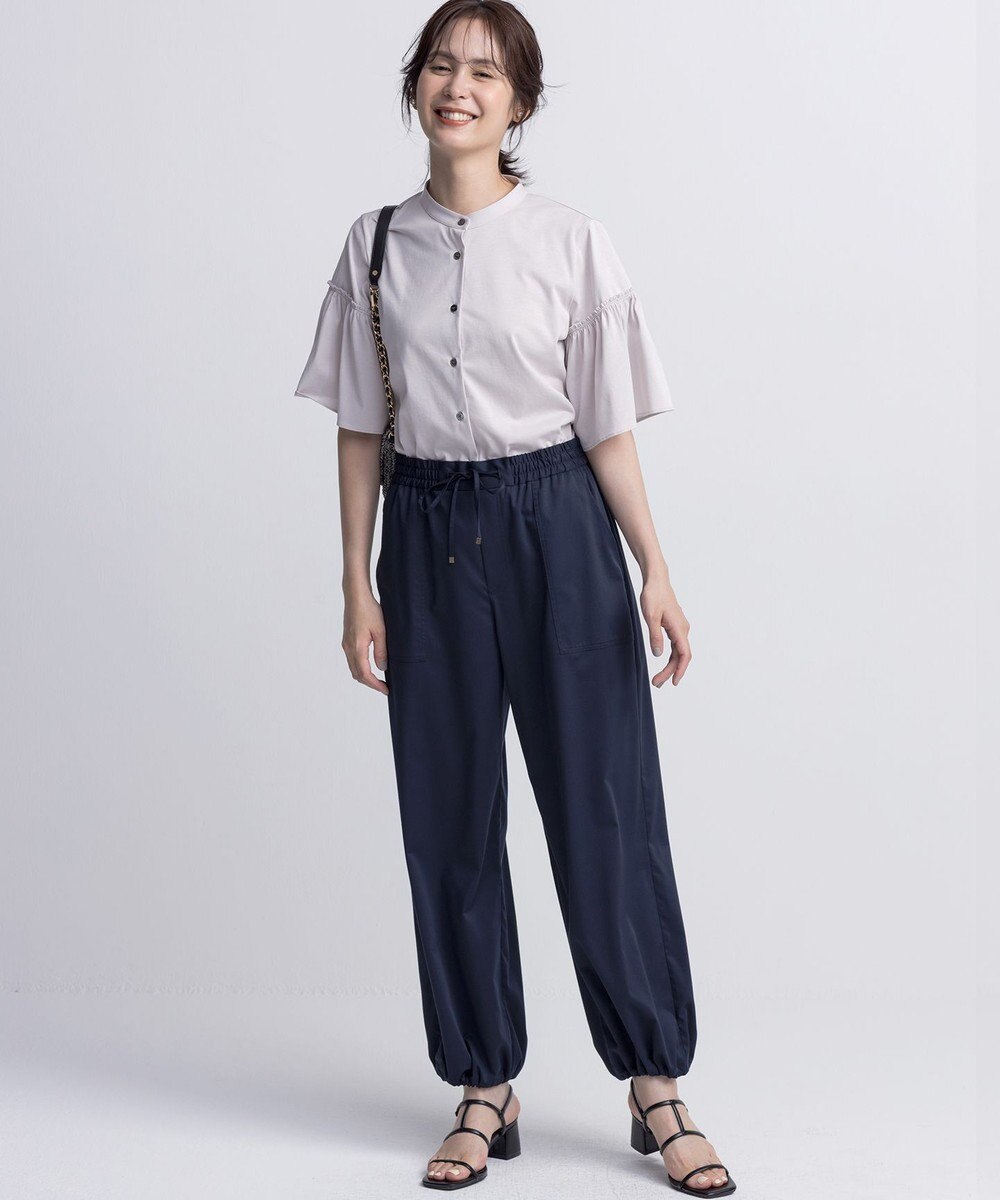 組曲 L ポリエステルレーヨンツイル パンツ 