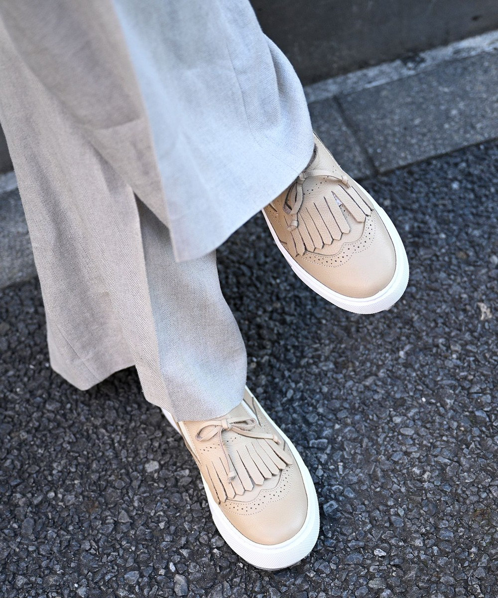 Pointer 日本製 本革タッセルスニーカー 