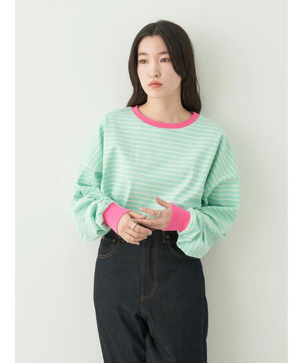 earth music&ecology トリカラーボーダーロンＴＥＥ 