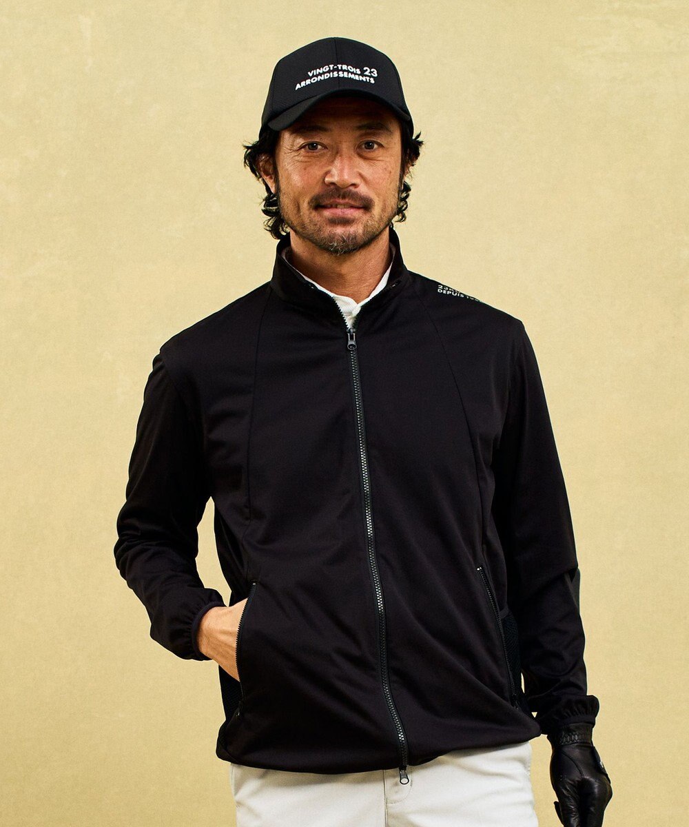 23区GOLF 【MEN】【撥水/防風/ストレッチ】悪天候の日にも活躍するストレッチ性抜群のエアリージャージーブルゾン 