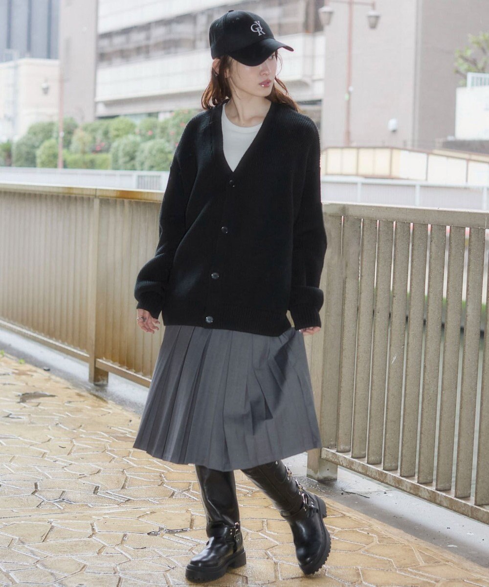 WEGO 【ユニセックス着用ITEM/MLサイズ展開】クロップドカーディガン 