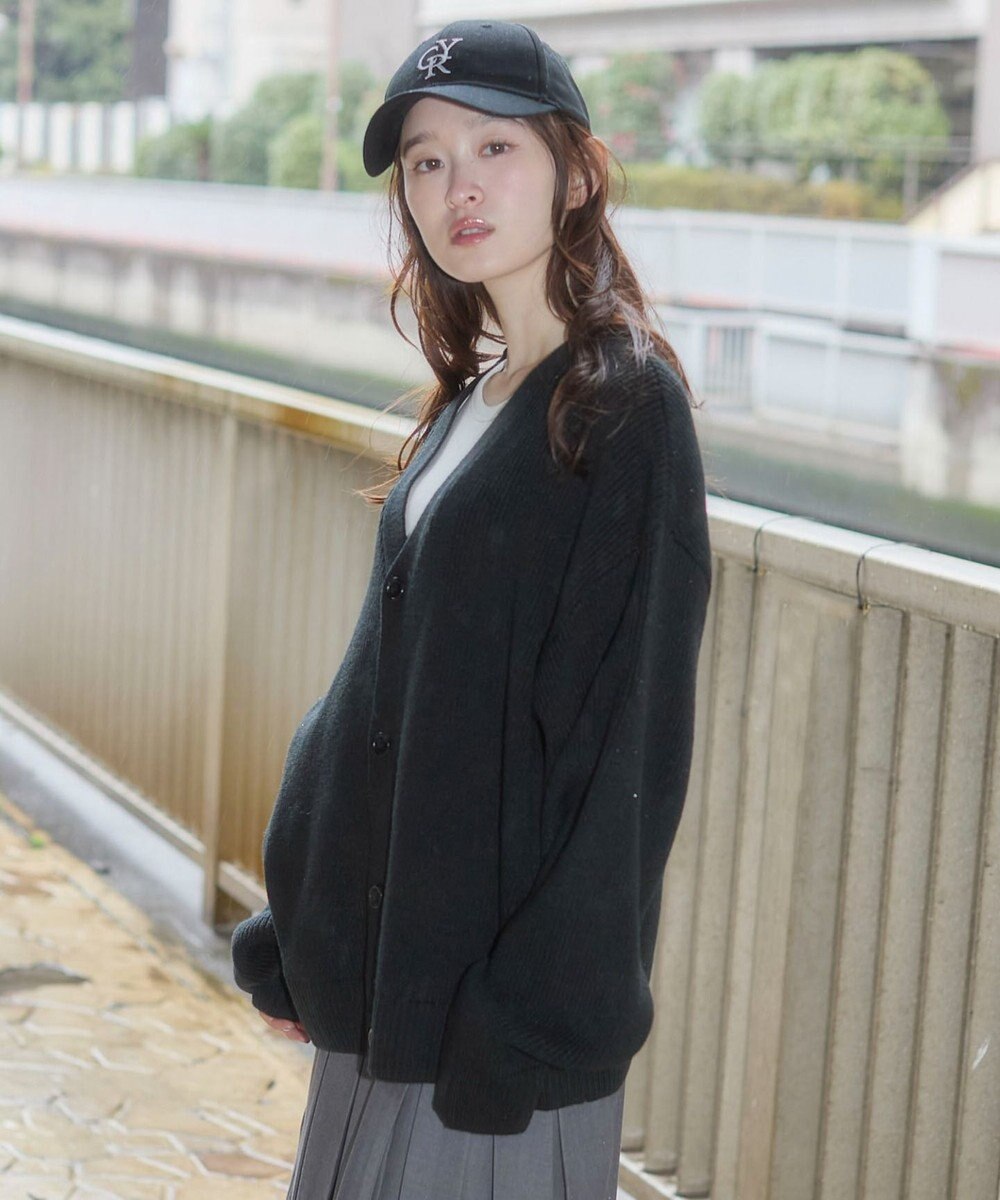 WEGO 【ユニセックス着用ITEM/MLサイズ展開】クロップドカーディガン 