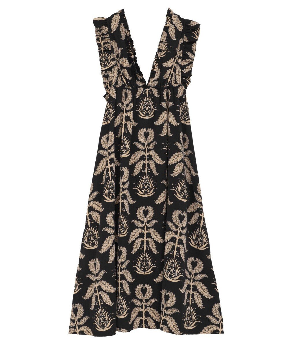 Green Parks ■ＥＳＣＡＲ　ボタニカルｐｔフリルエプロンワンピース 