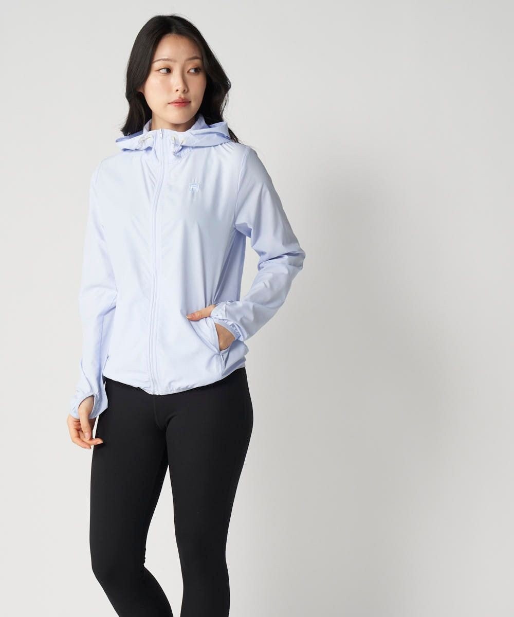 OP／FILA 【FILA】ラッシュガードフルジップ 軽量布帛パーカー 