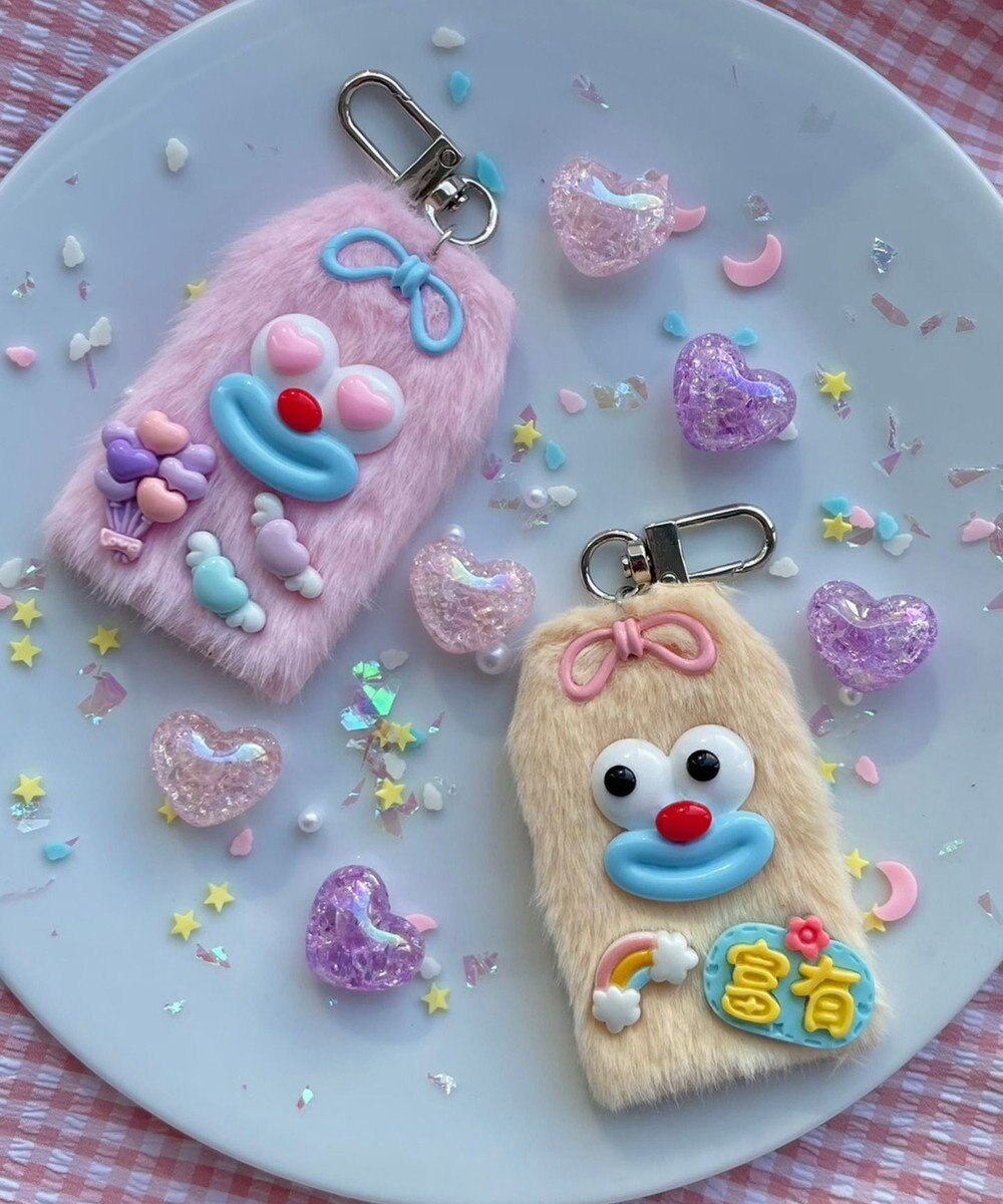 WEGO ミニラッキーチャームモンスターぬいぐるみキーホルダー 