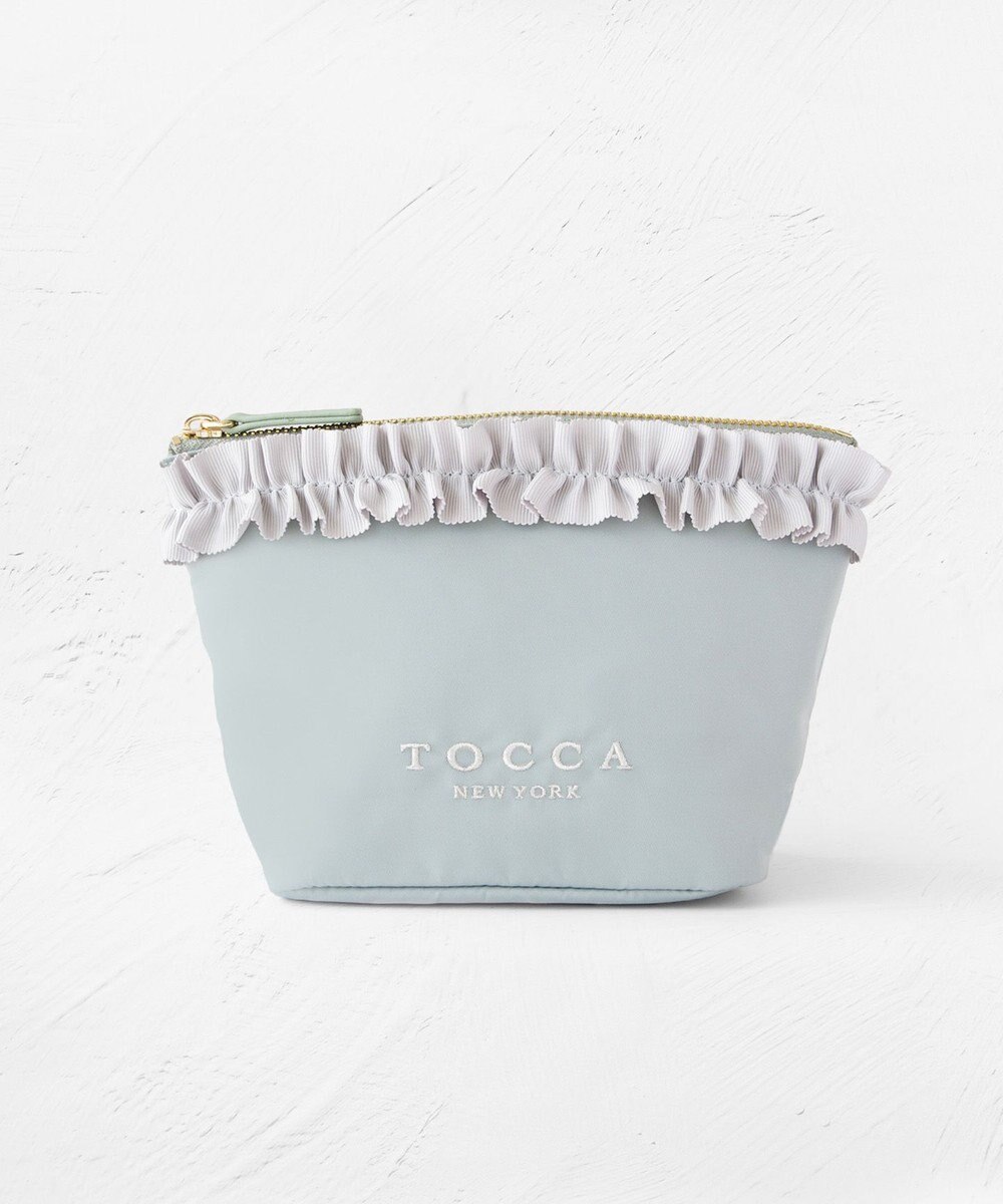 TOCCA 【撥水】FRILL GARLAND NYLON POUCH ポーチ 