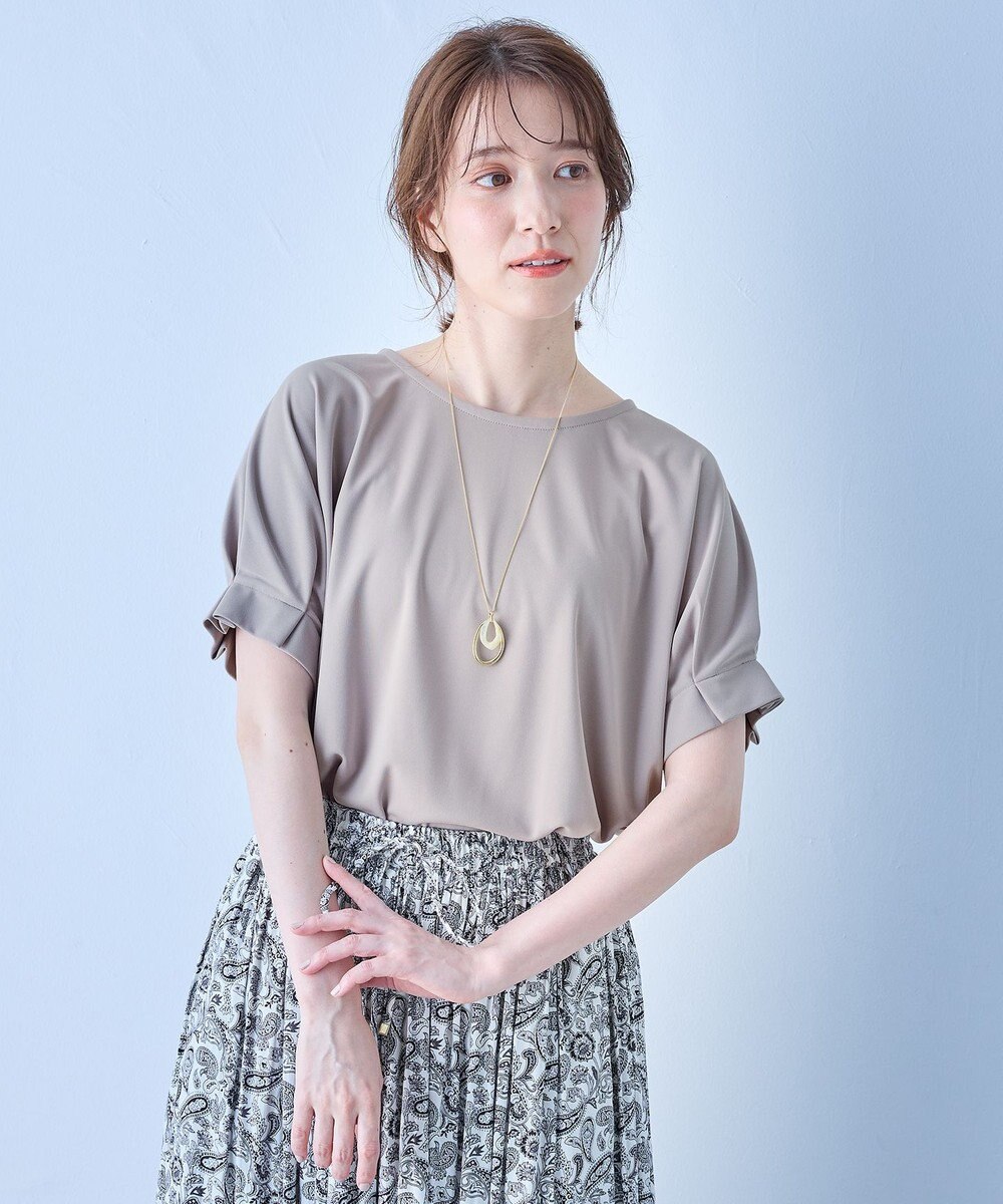 ANY 【洗濯機可】タックスリーブドルマンTシャツ 