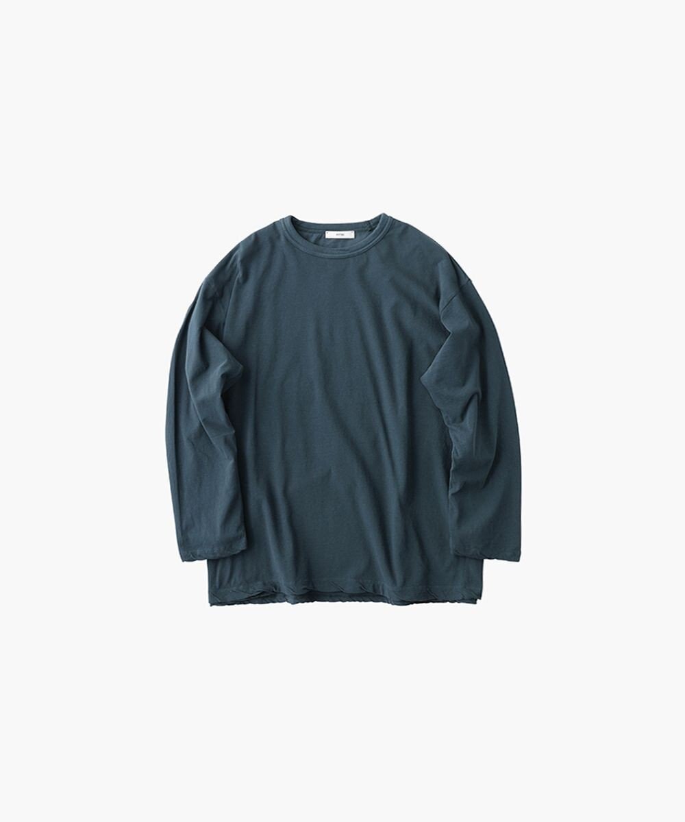 FRESCA SINGLE JERSEY | レイヤードクルーネックプルオーバー - UNISEX