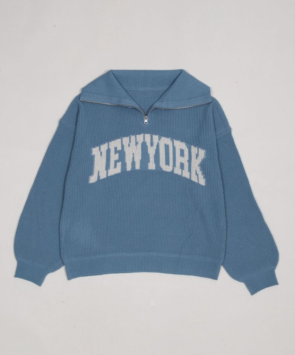 WEGO NEWYORKハーフジップニット 