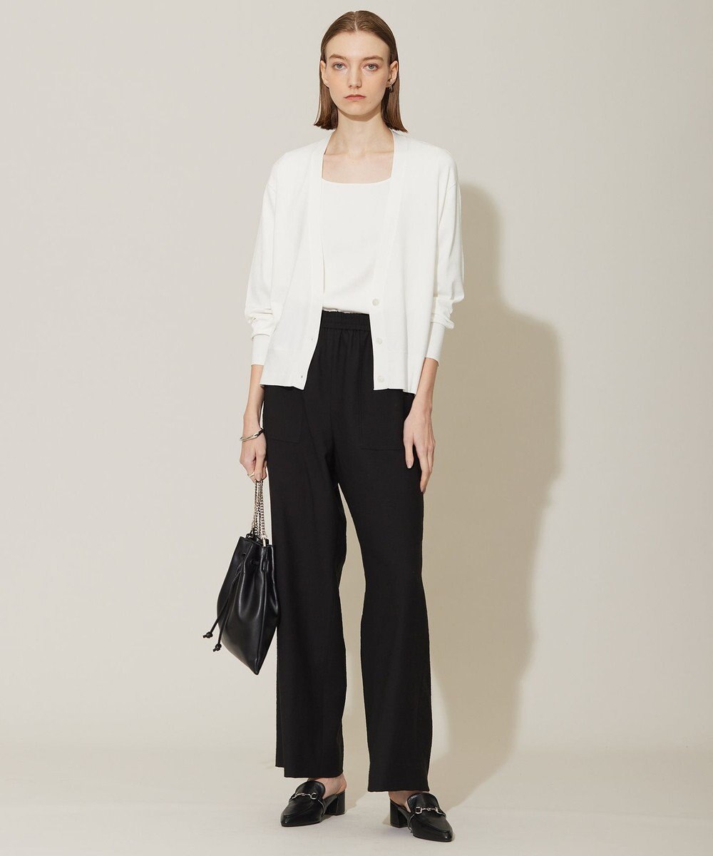 ICB 【洗える】シルクヴィスコースハイゲージ プルオーバー 