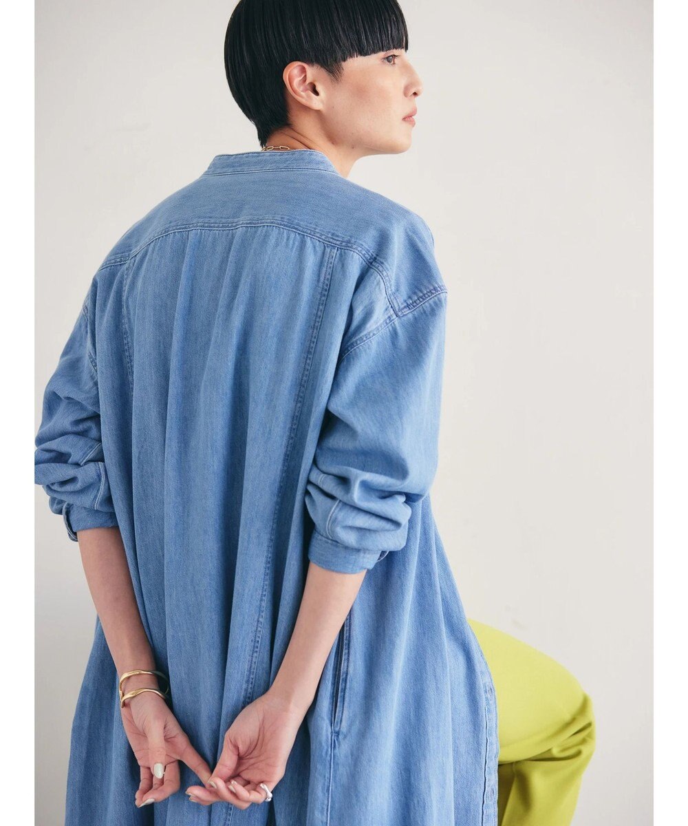 AMERICAN HOLIC デニムＷポケットＡラインワンピース 