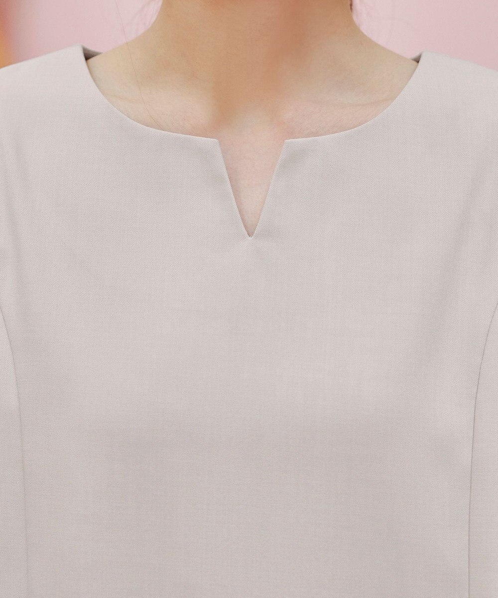 Tiaclasse L 【洗える】はしごレースフレアスリーブチュニックブラウス 