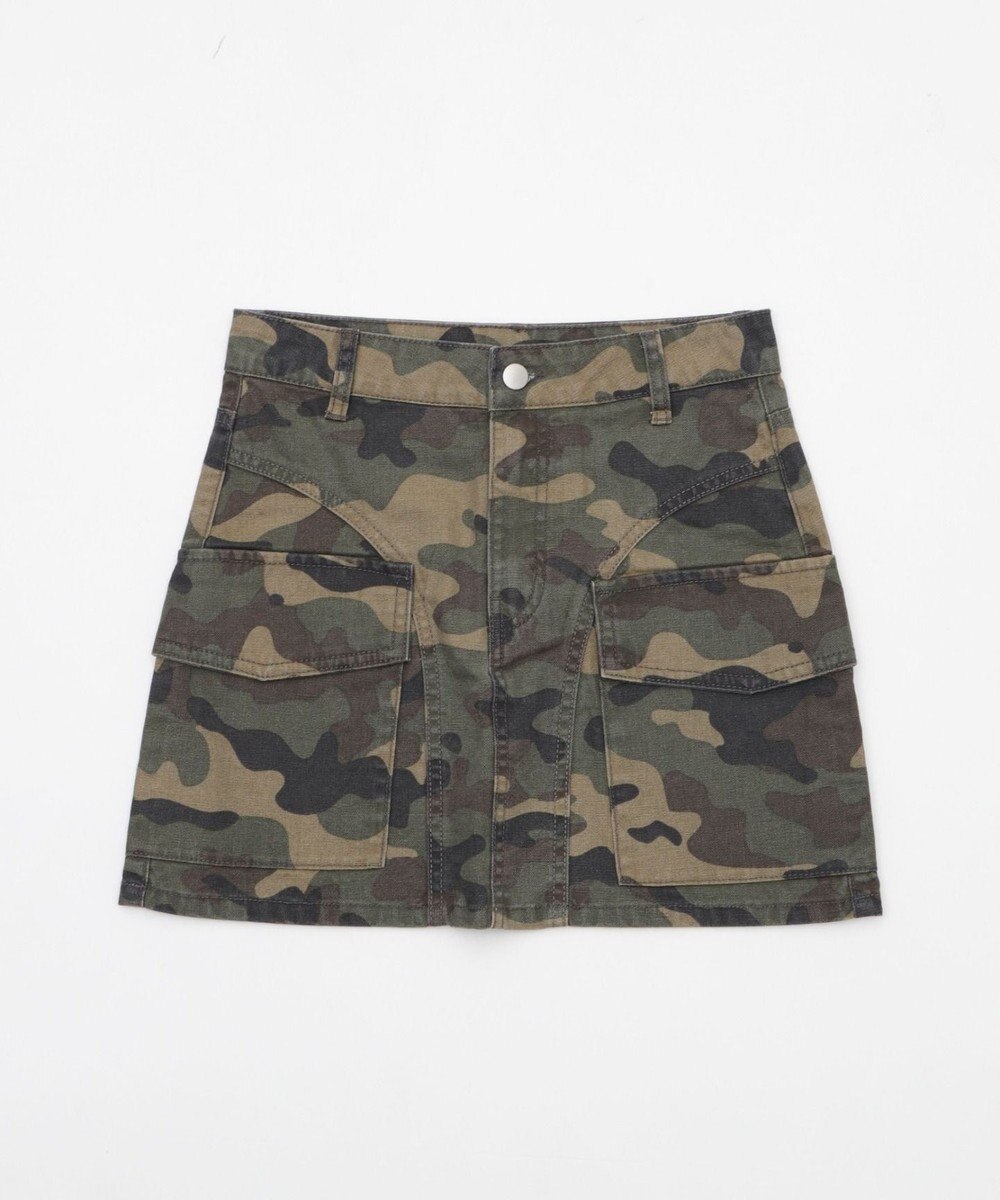 WEGO ヴィンテージウォッシュカーゴミニスカート 