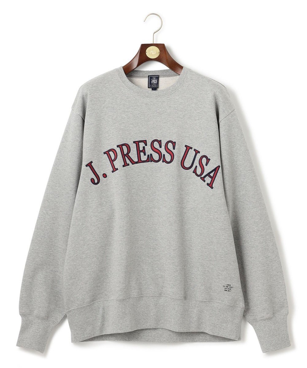 J.PRESS MEN 【J.PRESS ORIGINALS】FABRIC LOGO SWEATSHIRT 