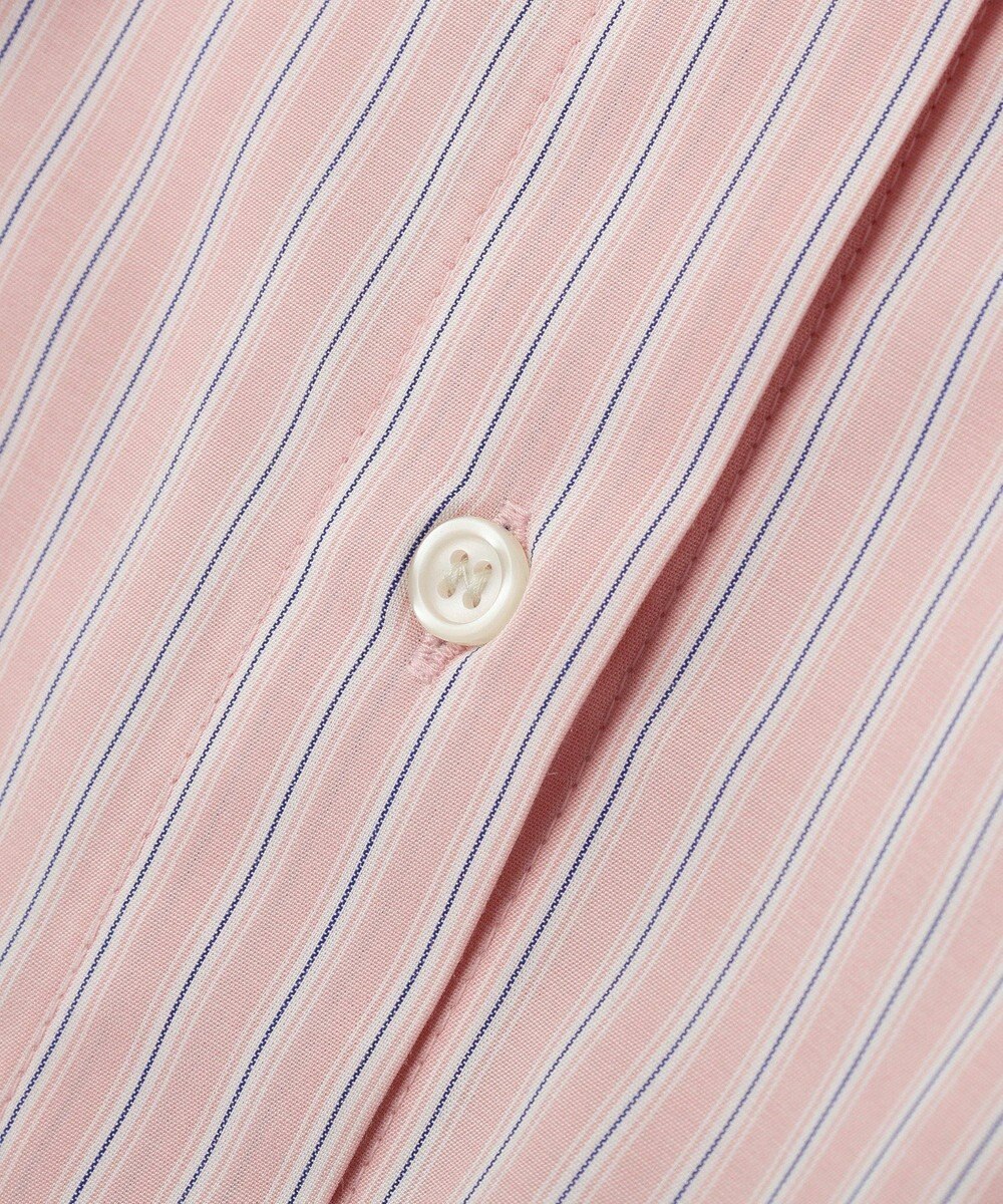 Green Parks イージーケア抜け衿ウエストタックシャツワンピース 