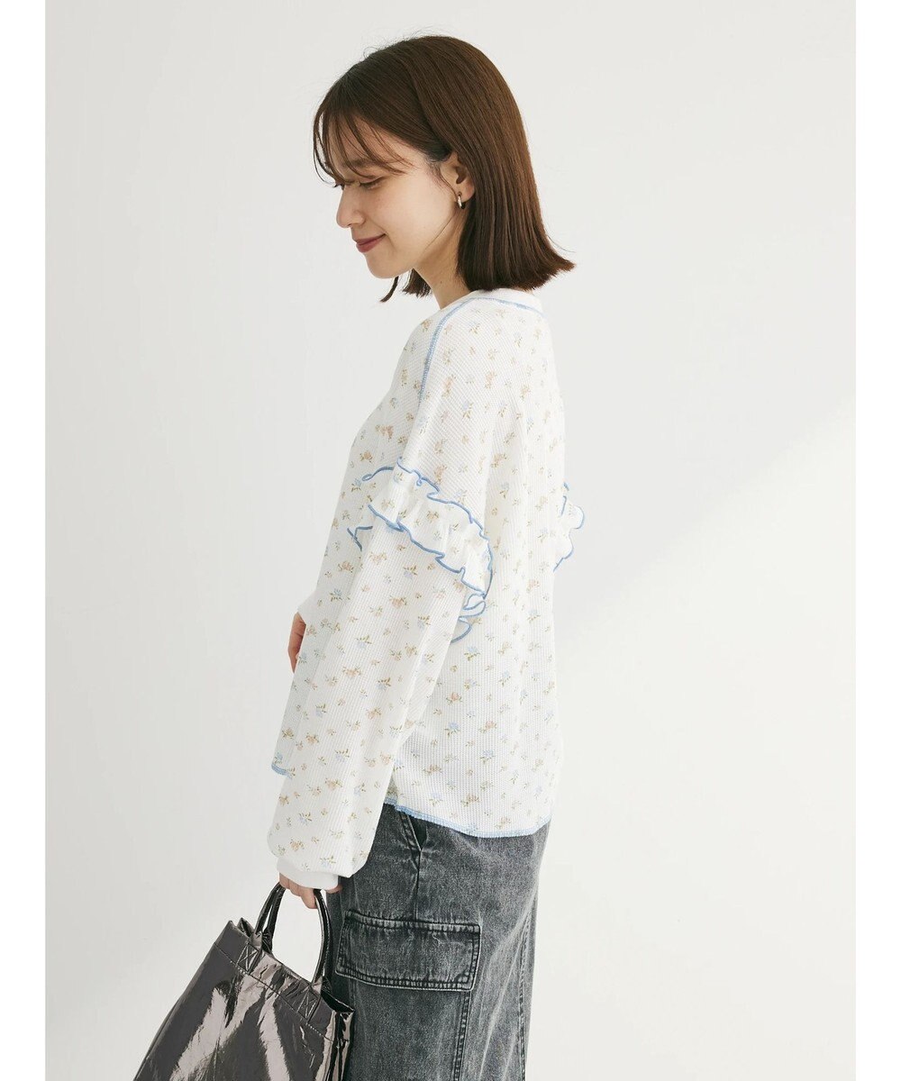 Green Parks ・Ｄｏｕｂｌｅ　Ｆｌａｇｓ　フラワーｐｔワッフルロンＴＥＥ 