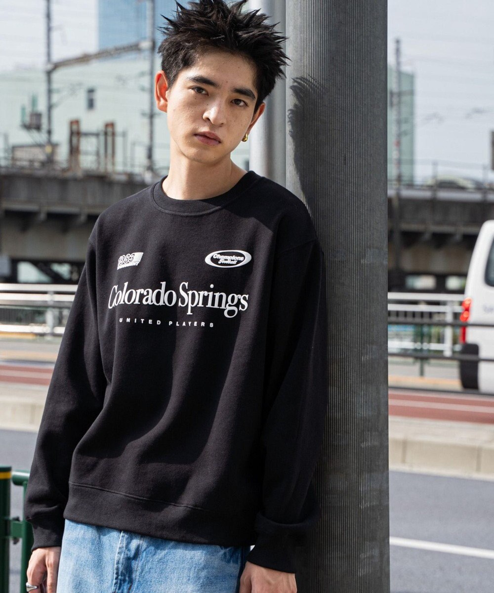 WEGO 【ユニセックス着用ITEM/裏起毛/SMLサイズ展開】リラックスフィットゲームロゴプルオーバー 