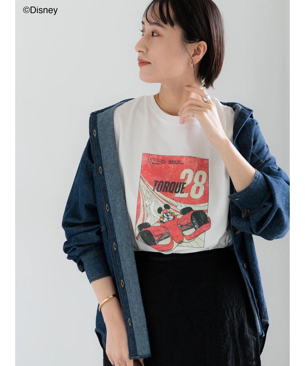 Te chichi 【Disney】MICKEY/フロントプリントTシャツ 