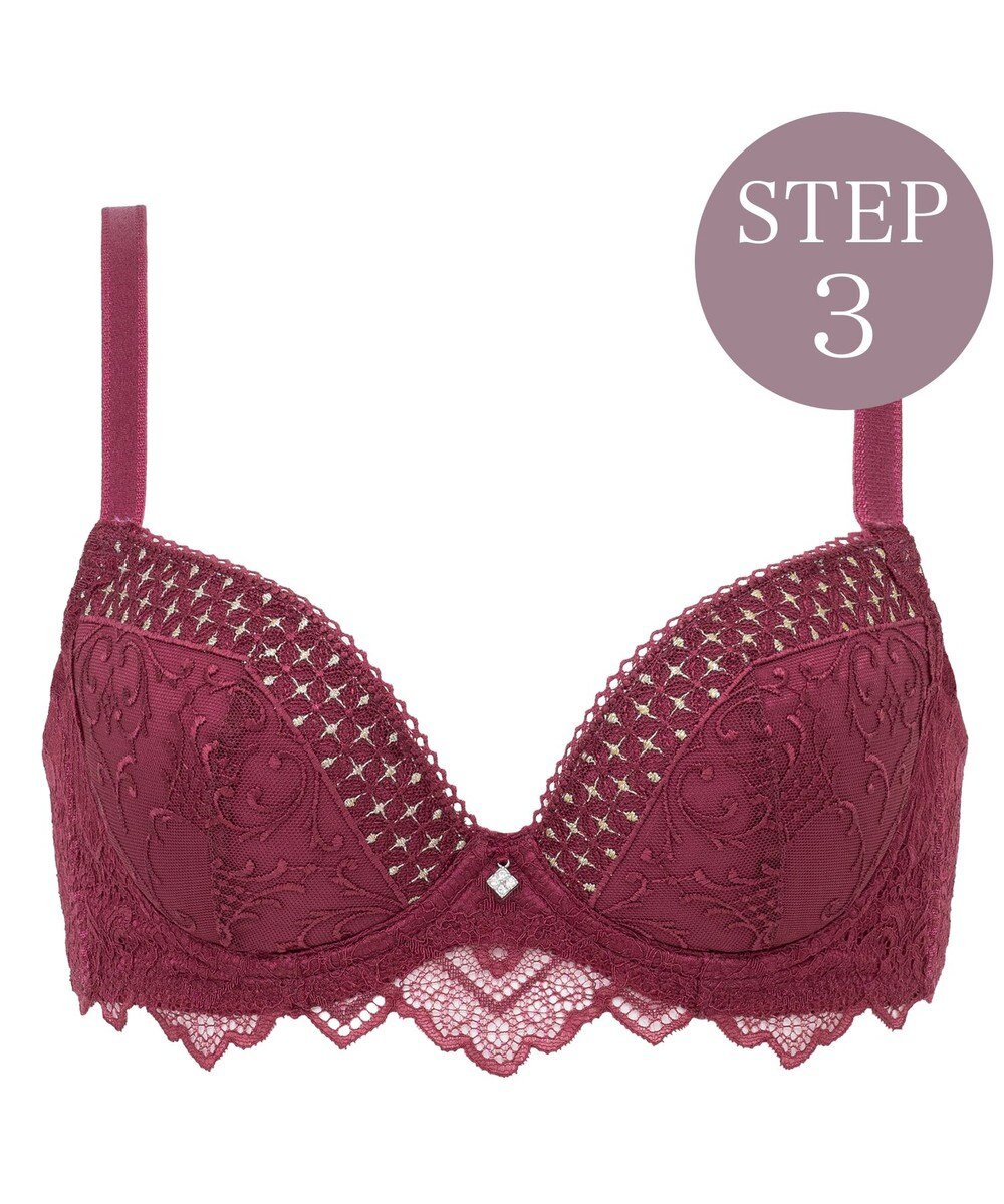 BRADELIS New York 【BRADELIS New York ブラデリス】ジャクリーンステップ3ブラ24A1 育乳補整 補正 ブラジャー 下着 幅狭ワイヤーでバストを整える 