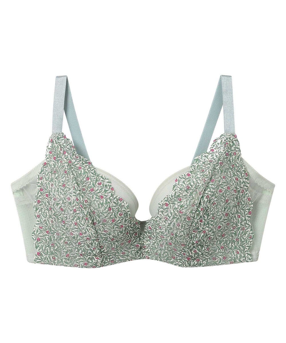 une nana cool MADE WITH LIBERTY FABRIC さあわたし レース 脇高ブラジャー 