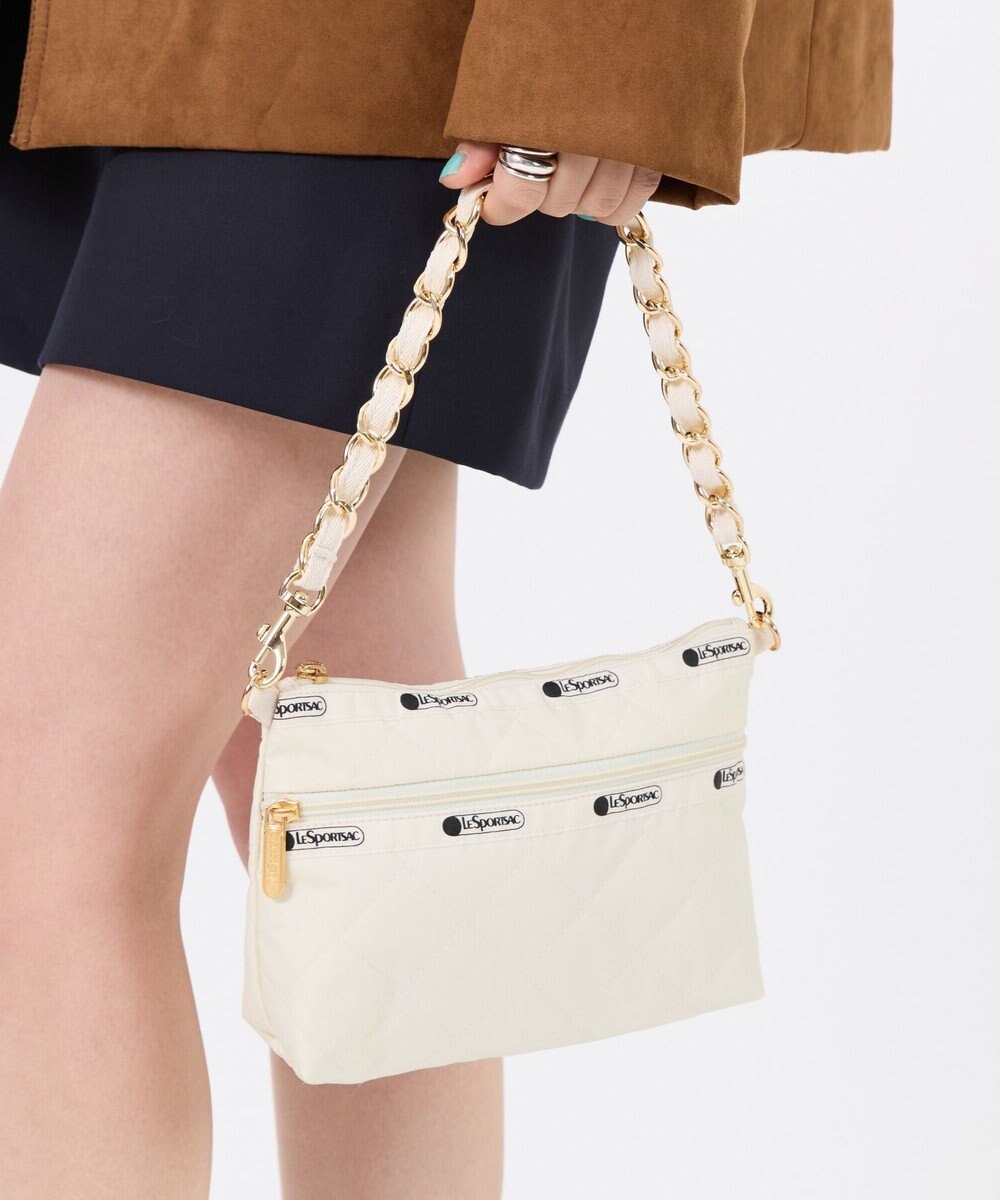 LeSportsac CHAIN COSMETIC CLUTCH/サンドバーチェーンキルト 