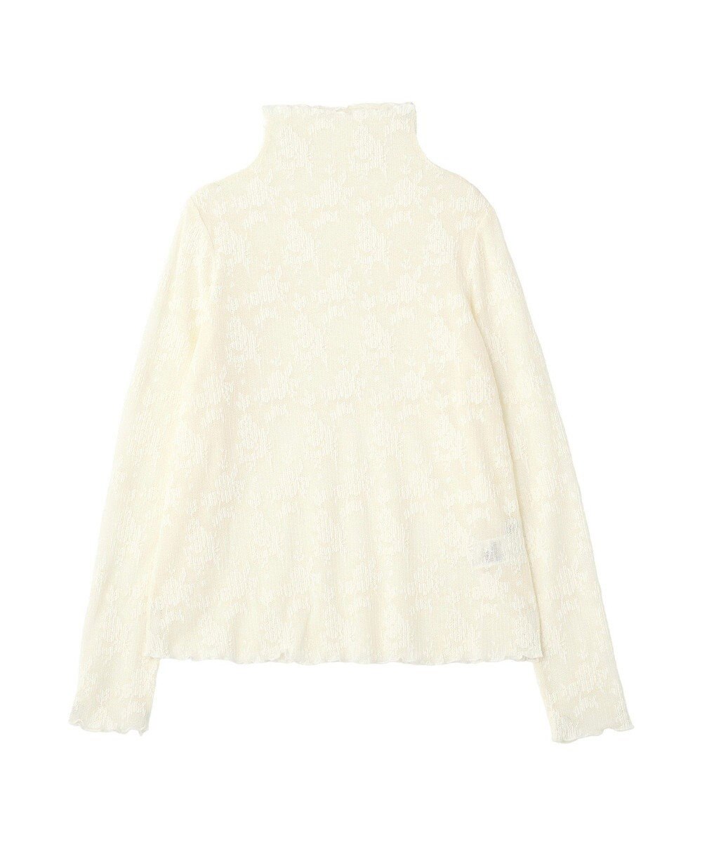 Green Parks プリーツレースハイネックプルオーバー 