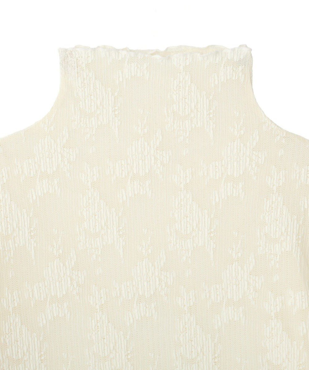 Green Parks プリーツレースハイネックプルオーバー 