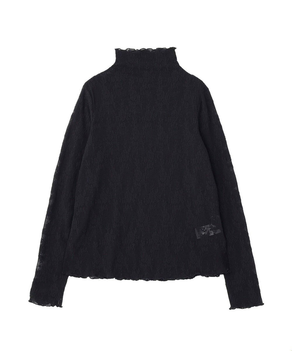 Green Parks プリーツレースハイネックプルオーバー 