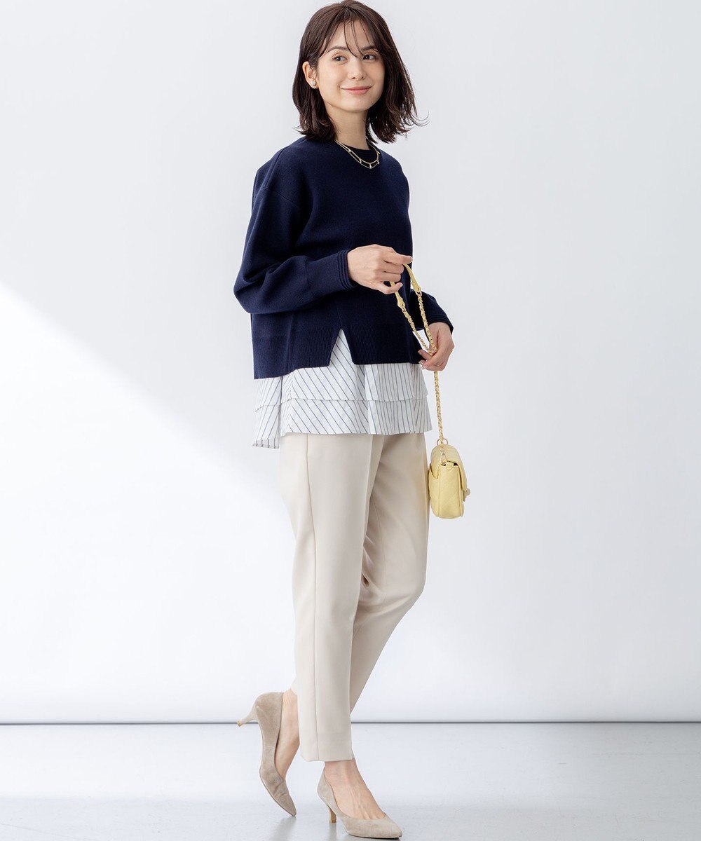 組曲 L スウェットライクニットプルオーバー 