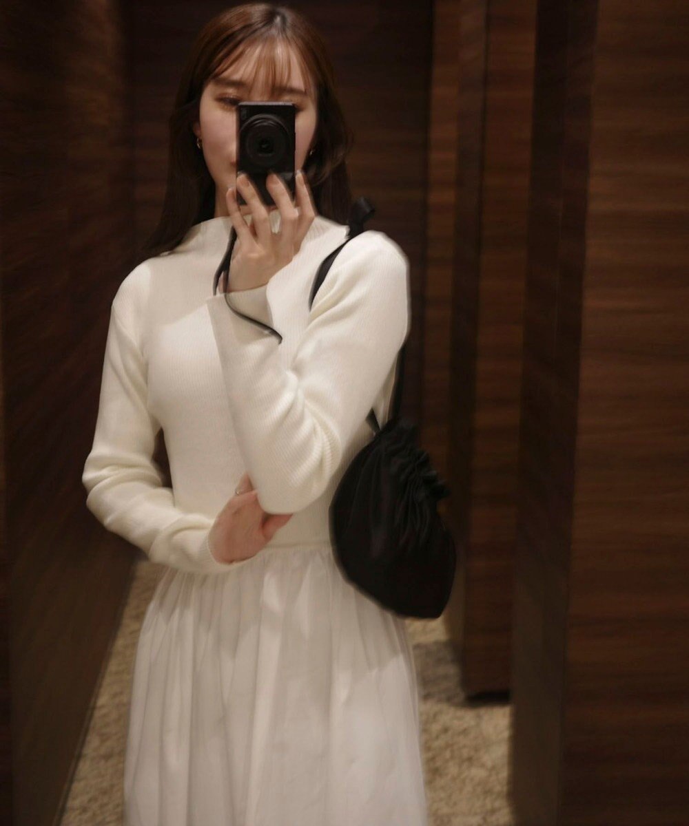 Green Parks AnriettMusee  リブニットドッキングワンピース 