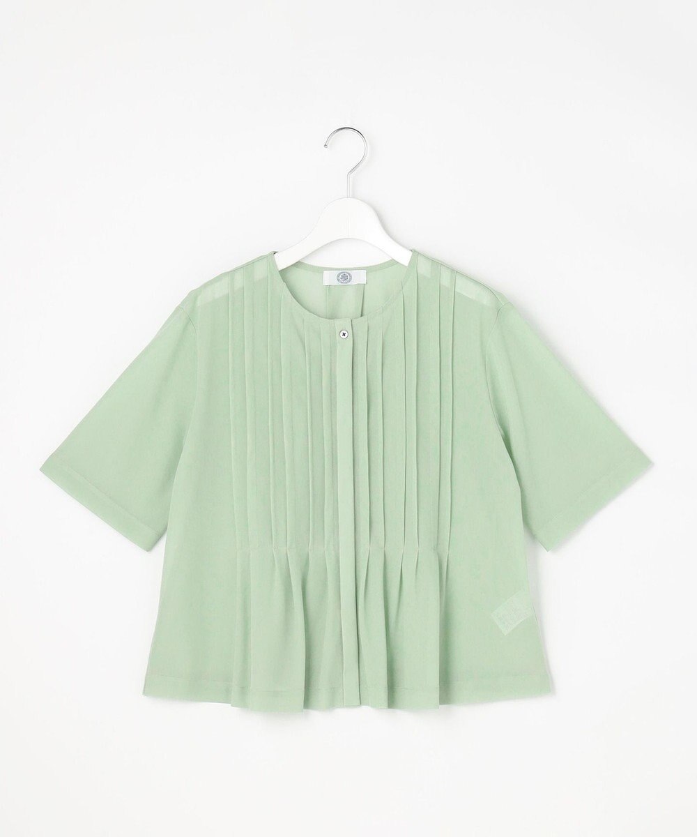 J.PRESS LADIES S シアードライトリコット フレアタック カットソー 