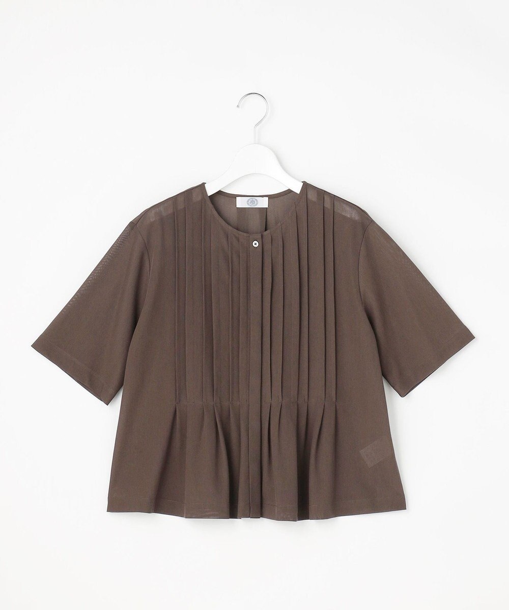 J.PRESS LADIES S シアードライトリコット フレアタック カットソー 