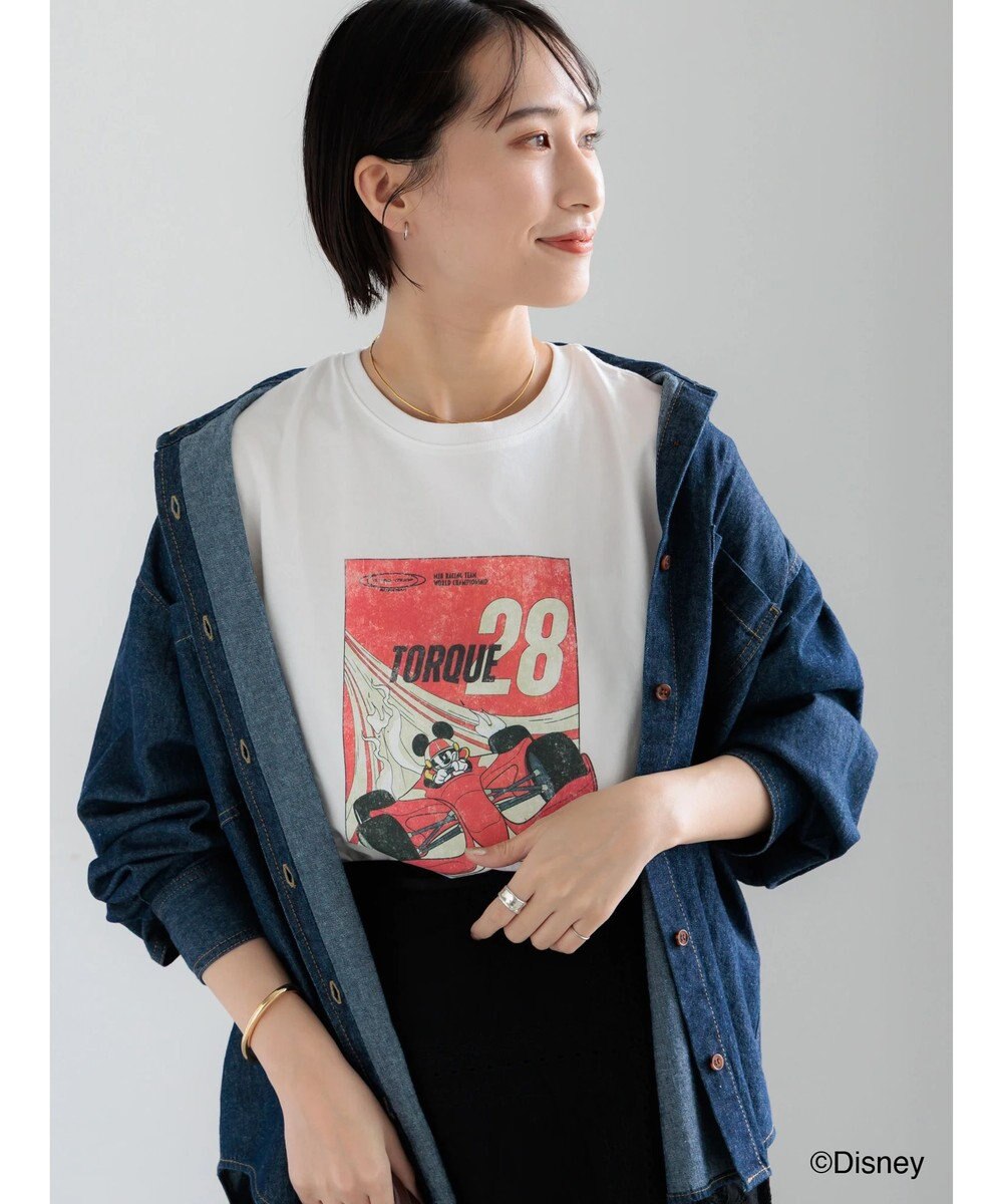 Te chichi 【Disney】MICKEY/フロントプリントTシャツ 
