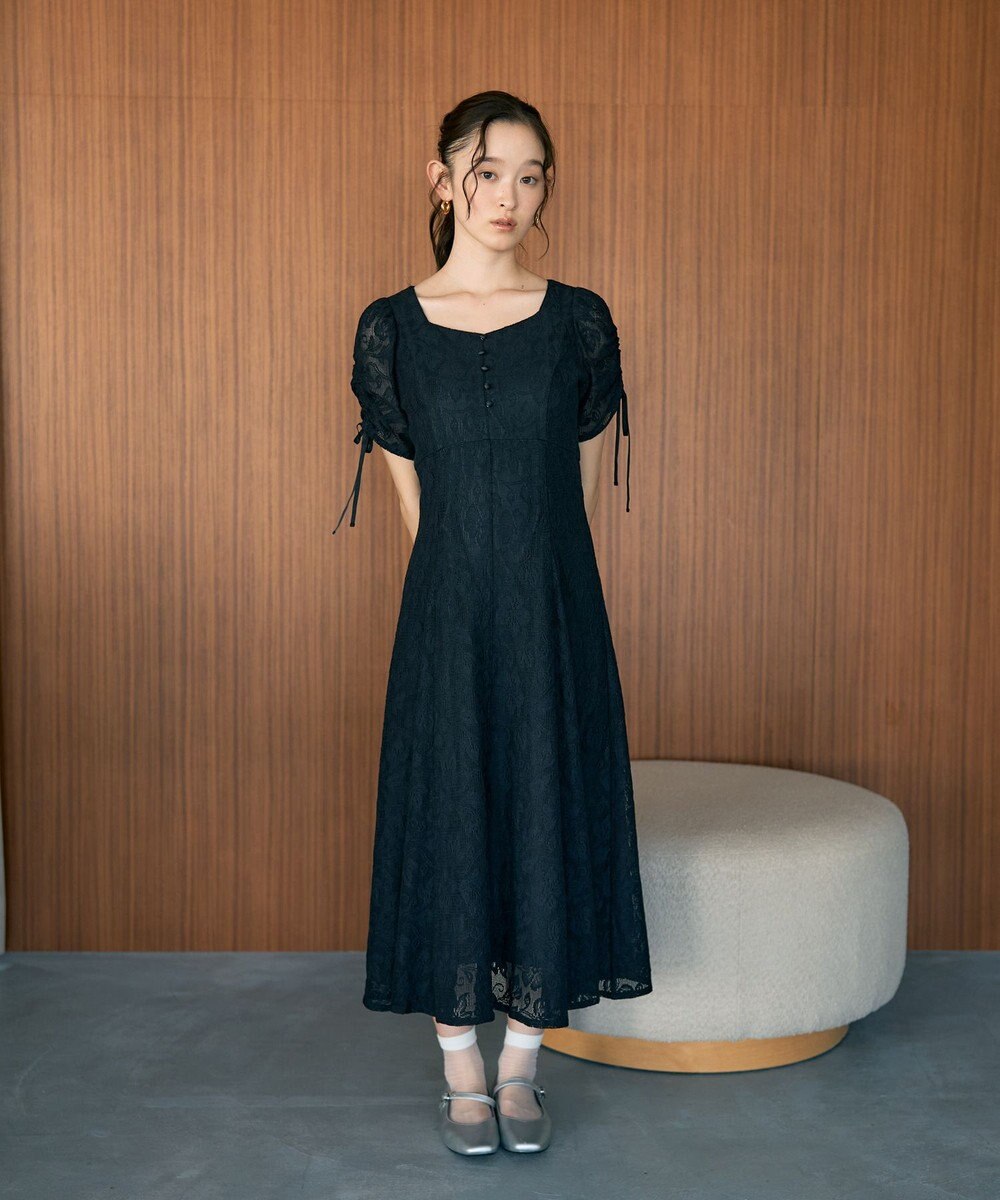 earth music&ecology パネル切り替えレースワンピース 