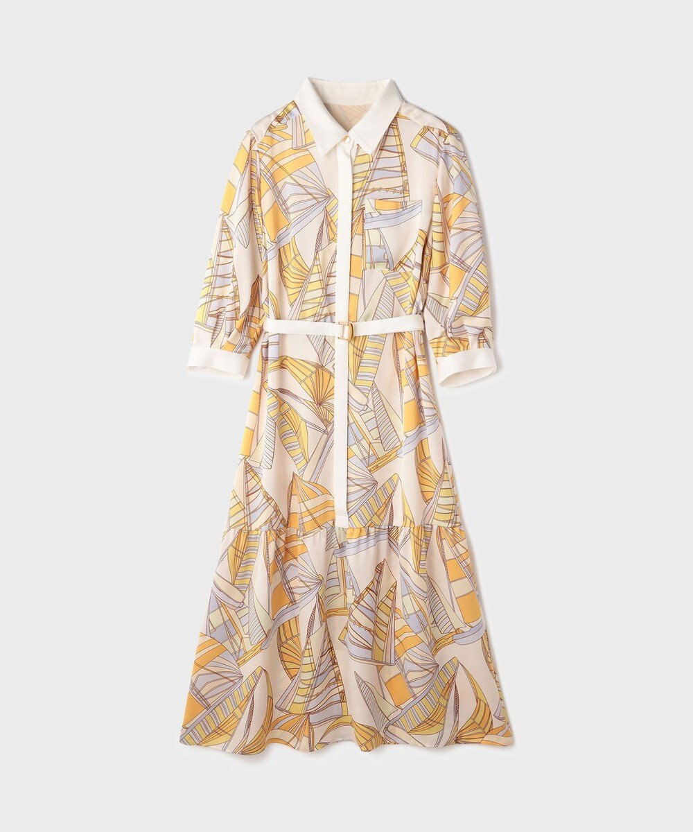 GRACE CONTINENTAL キカヨットプリントワンピース 