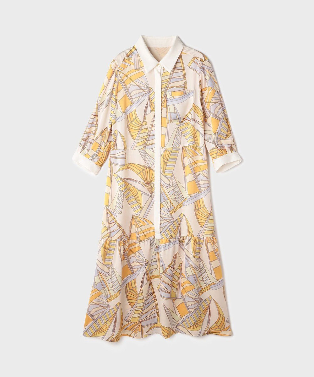 GRACE CONTINENTAL キカヨットプリントワンピース 