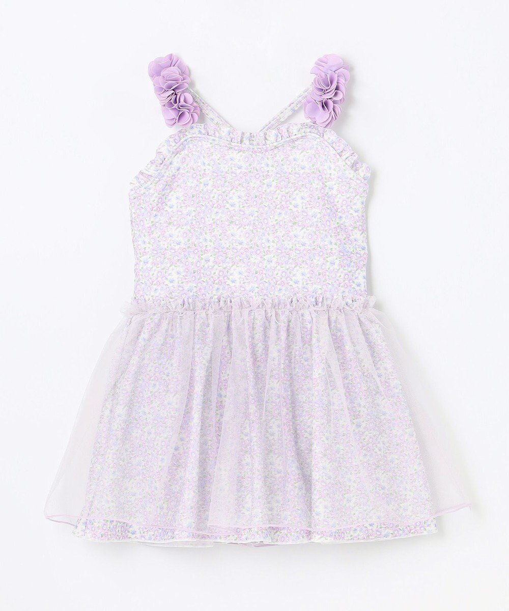 ANY KIDS 花柄チュールワンピース水着 