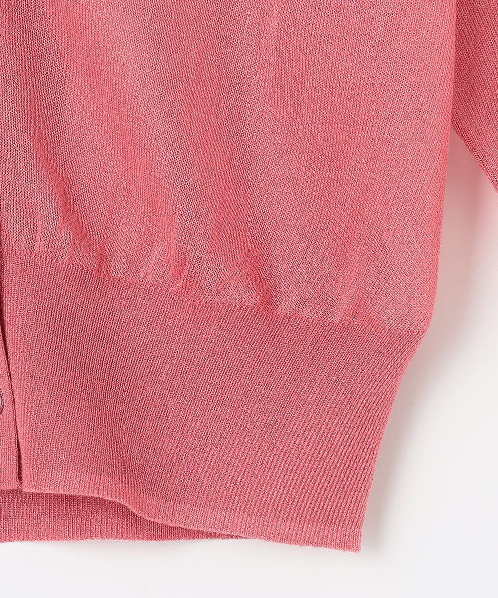 Feroux 【洗える】Vネックシアー カーデ 