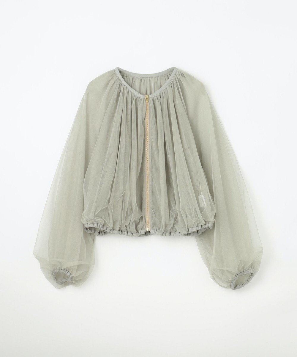 GRACE CONTINENTAL ギャザーチュールブルゾン 