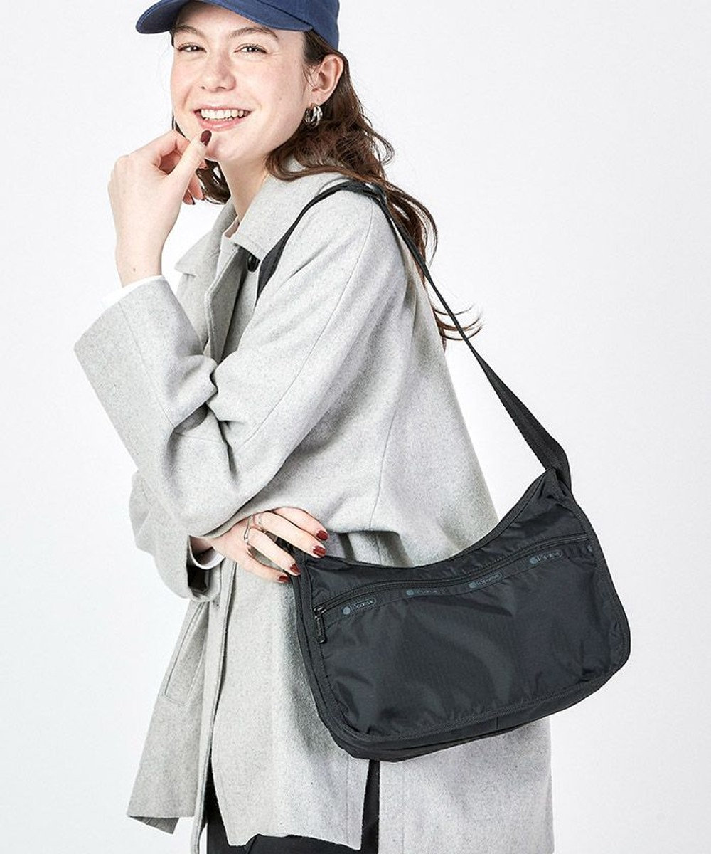 LeSportsac CLASSIC HOBO/リサイクルドブラックJP リサイクルドブラックJP