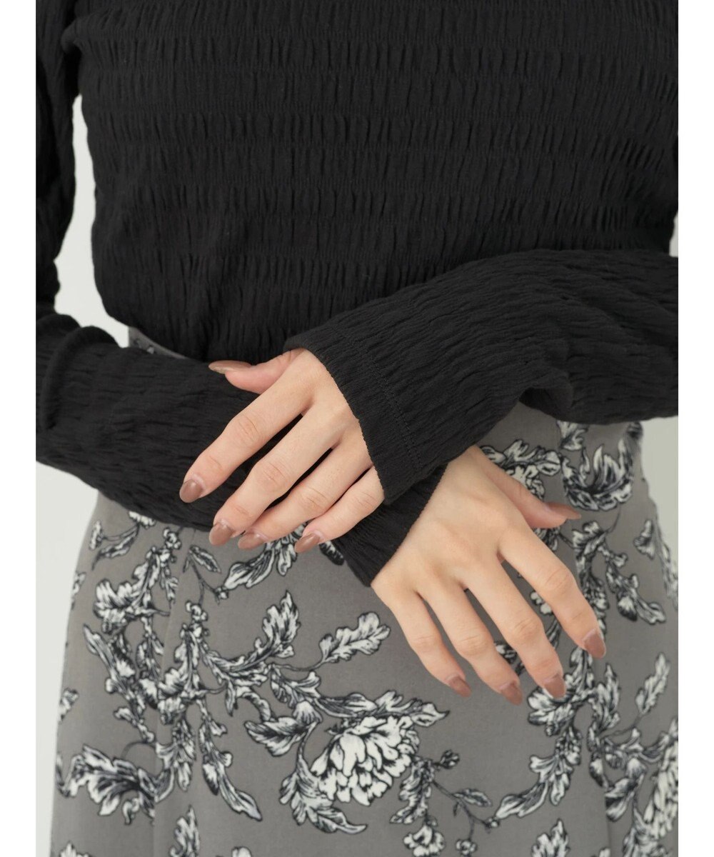 earth music&ecology シャーリングハイネックプルオーバー 