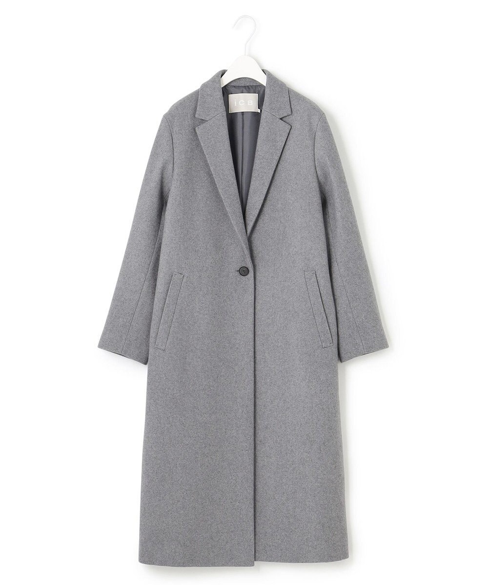 ICB ウールライトメルトン チェスターコート 