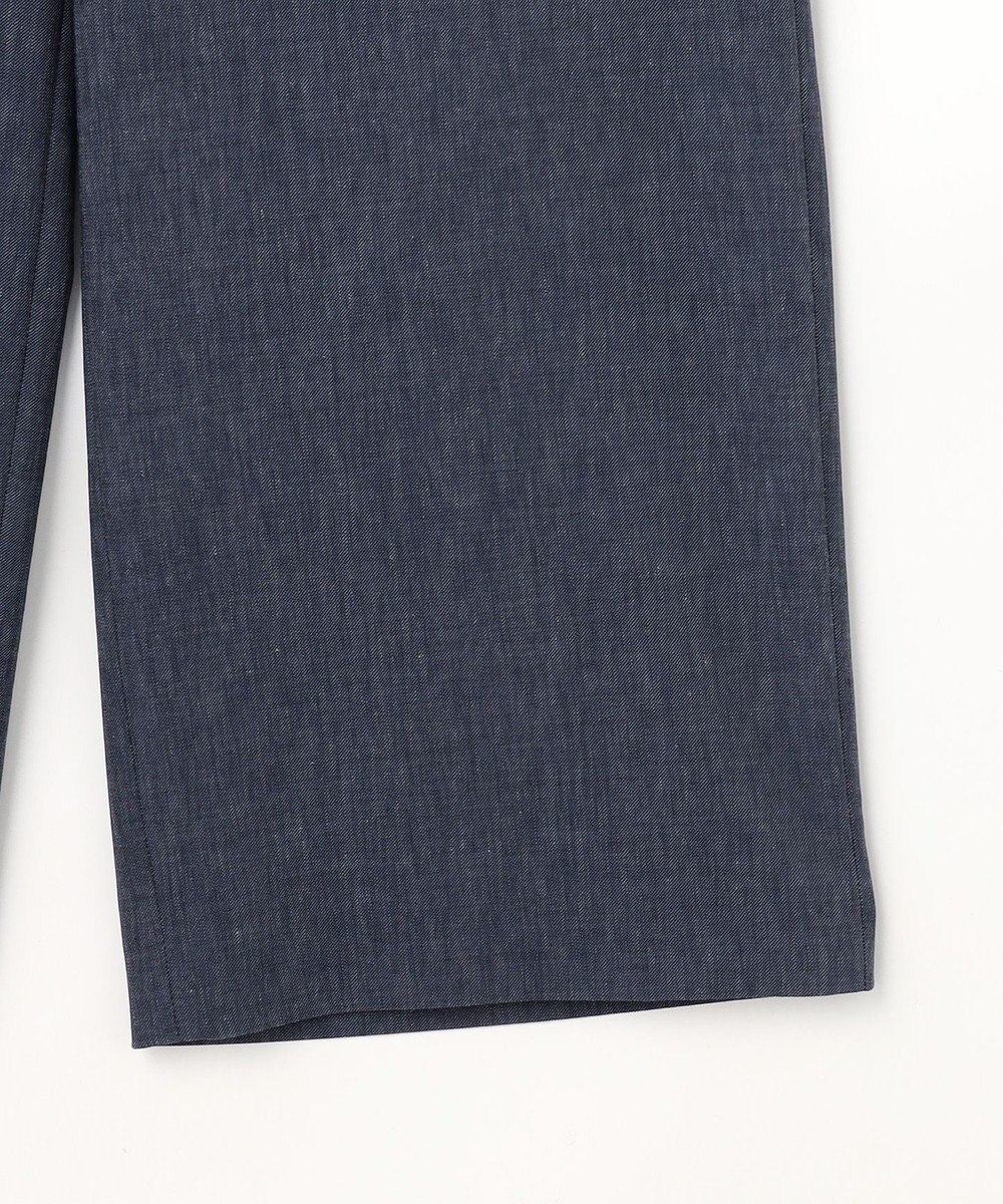 J.PRESS LADIES S リネンバイオシャンブレー ワイド パンツ 