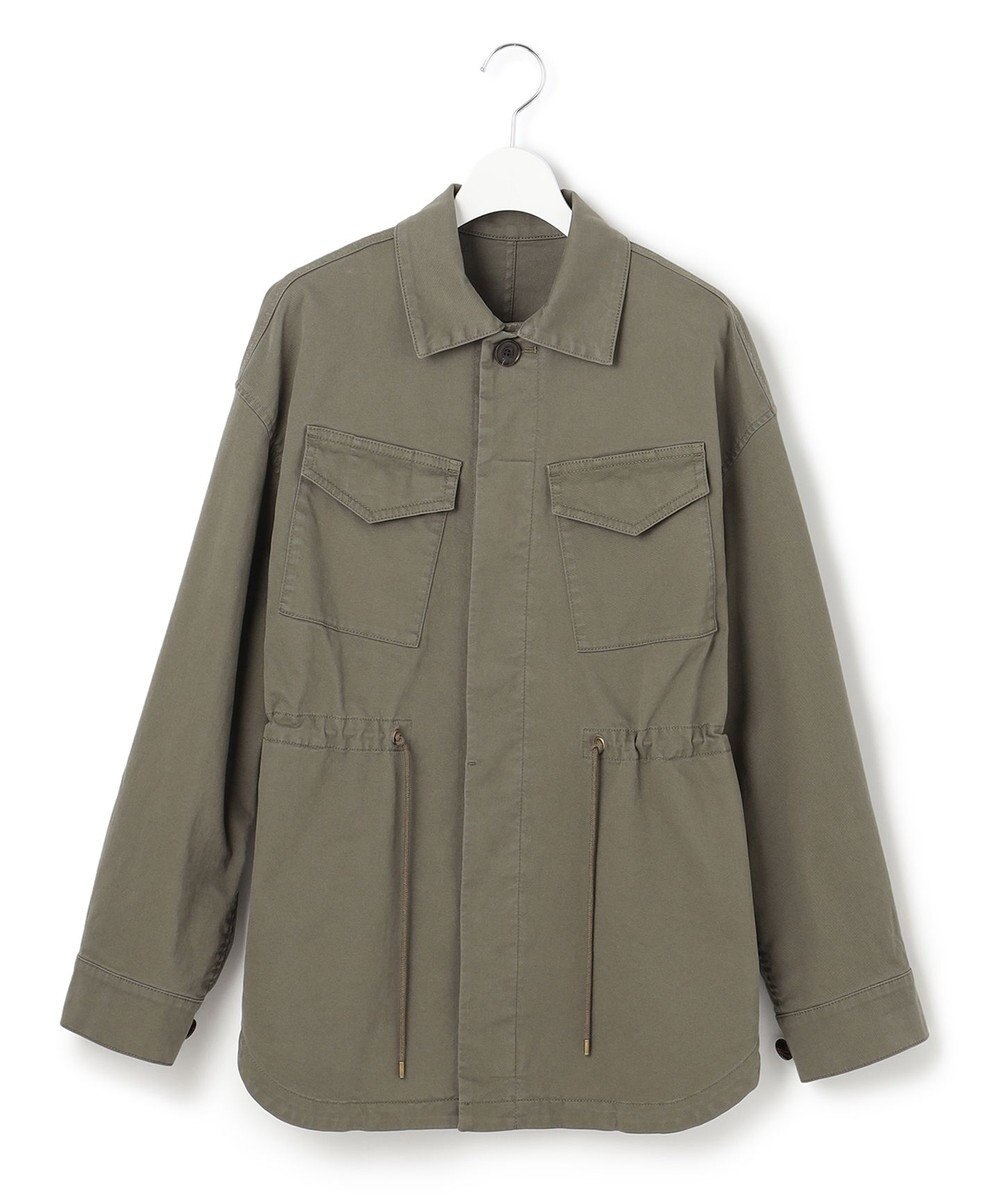 23区 コットンストレッチ ミリタリー ジャケット 