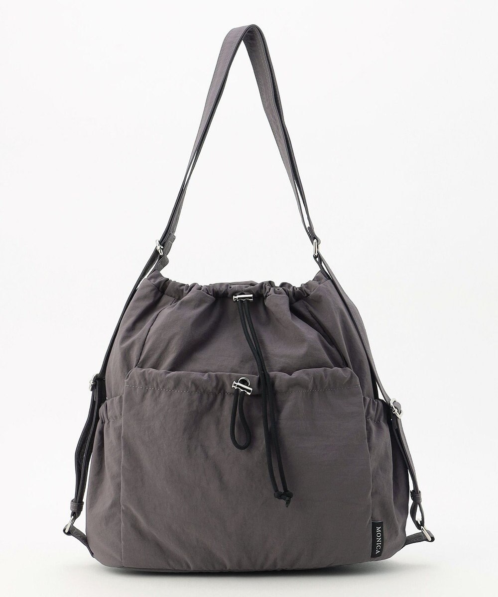 LA BAGAGERIE 【MONICA】クリンクルナイロン　ドロスト2WAYバッグ 