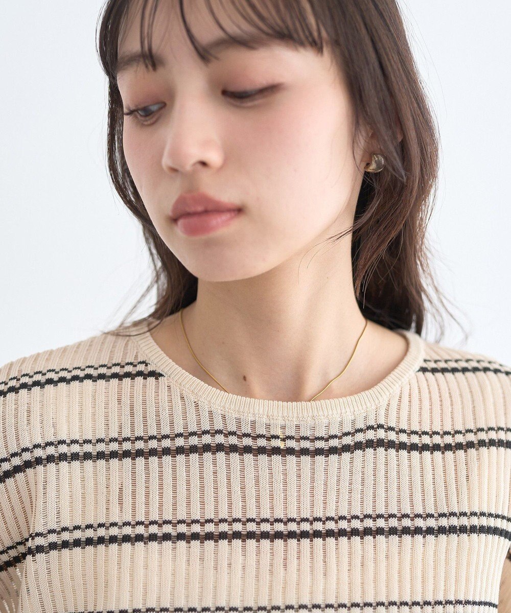 earth music&ecology ボーダーニットプルオーバー 