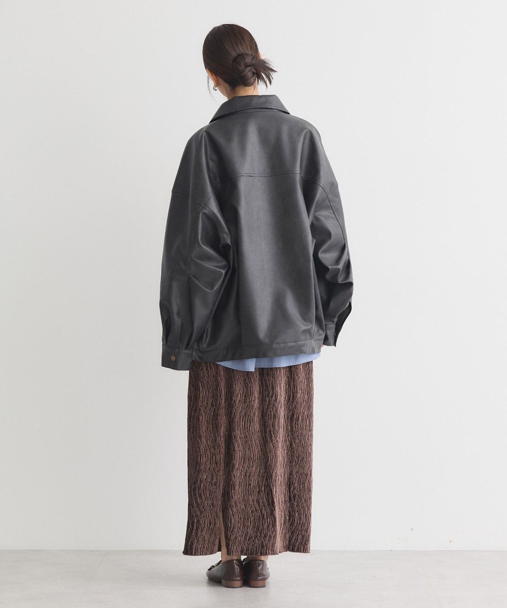 earth music&ecology シャイニーベロアスカート 