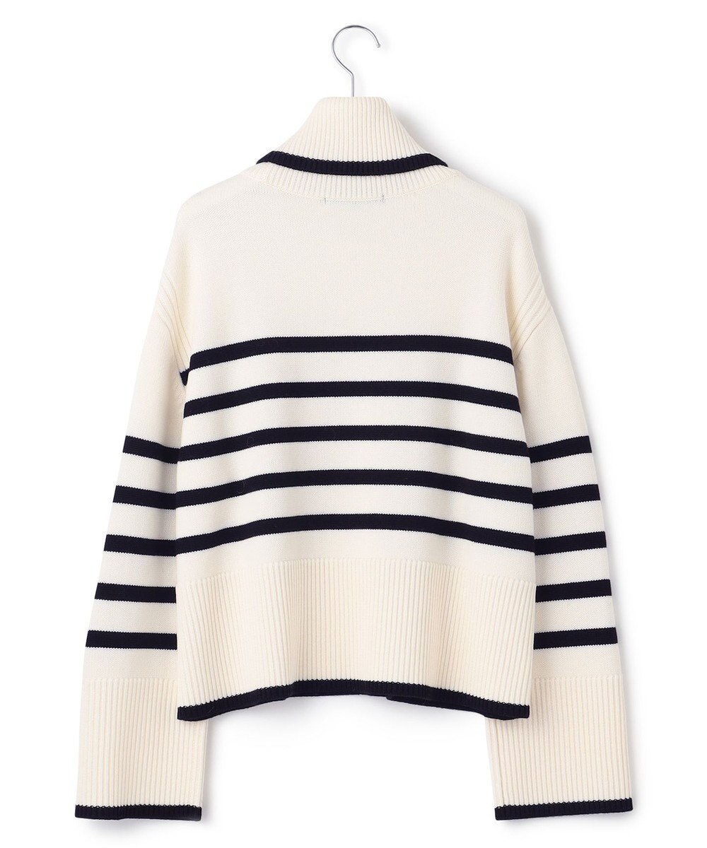 23区 【洗える】ウールミドルゲージ ボーダー ニット 